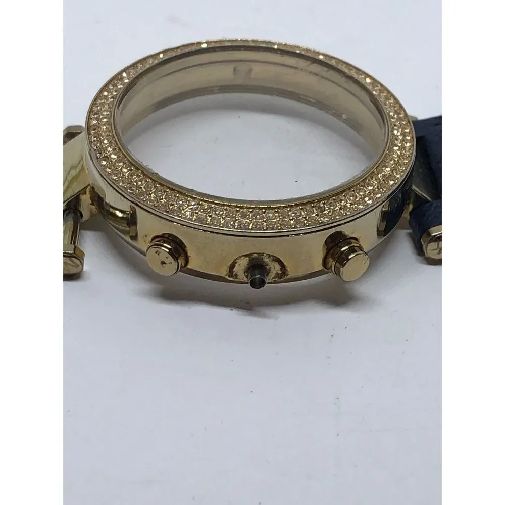 Michael Kors Watch Parts Stainless Steel Case Leather Band 18mm 40mm Bb525